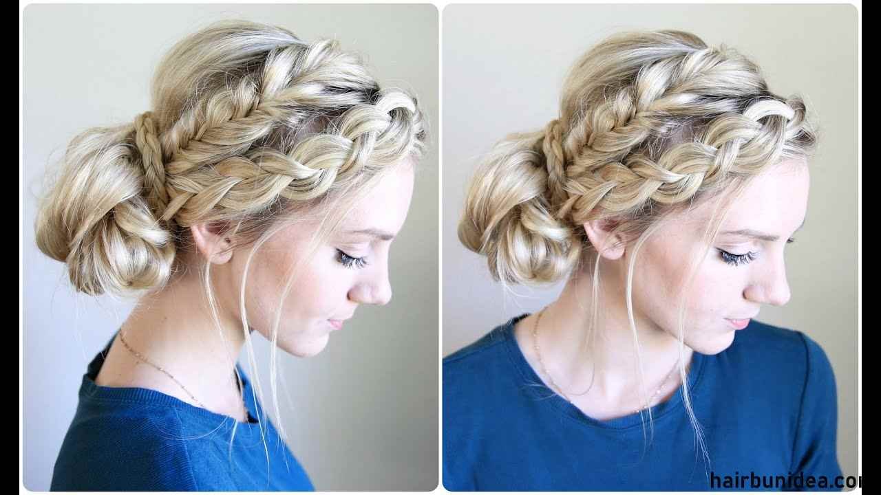 Gorgeous Braided Hair Bun Hairstyle Ideas