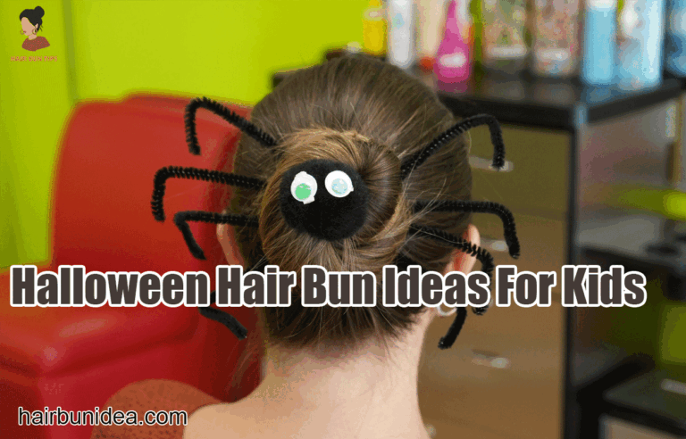 Halloween Hair Bun Ideas For Kids