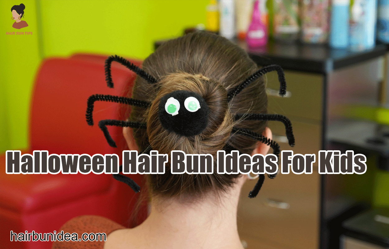 Halloween Hair Bun Ideas For Kids