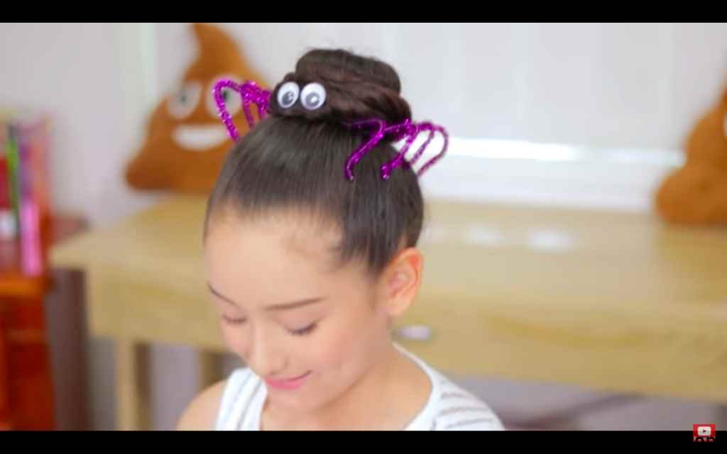 Halloween Hair Bun Ideas For Kids