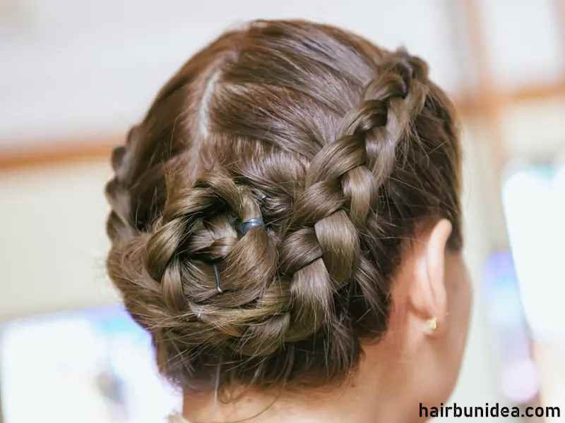 Gorgeous Braided Hair Bun Hairstyle Ideas